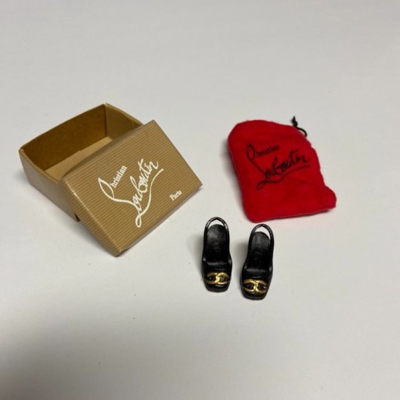 Authentic Christian Louboutin Miniature Shoes (Barbie) with Box and Dustbag. - Picture 2 of 15